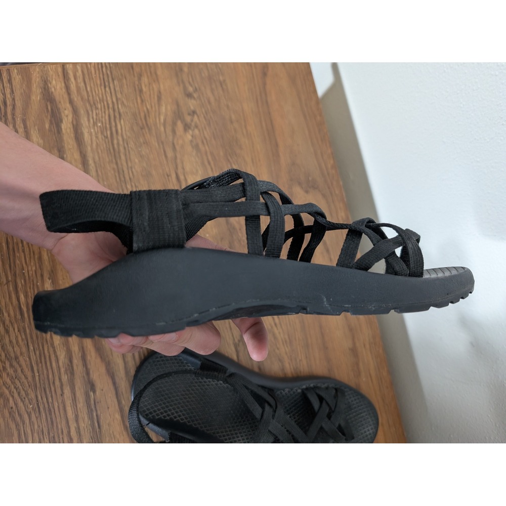 Chaco ZX2 Classic Womens 8 Black Strappy Athletic Outdoor Hiking Sandals Toe - Picture 9 of 11